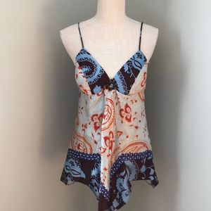 Single silk tank